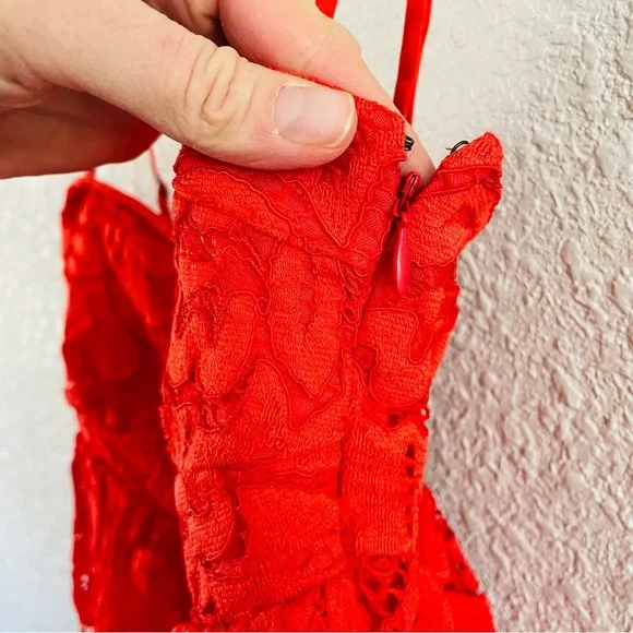 Anthropologie Maeve Strapless Lace Mini Dress NWT - Picture 9 of 15